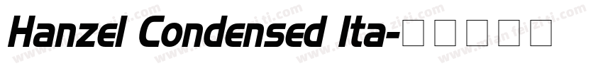 Hanzel Condensed Ita字体转换